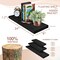 Sorbus Wood Floating Shelves for Wall - 24” Solid Wood Wall Shelves for Bathroom Decor, Books, Bedroom & Living Room - Set of 2 Black Wall Mounted Kitchen Shelves - Durable 100% Premium Solid Pine